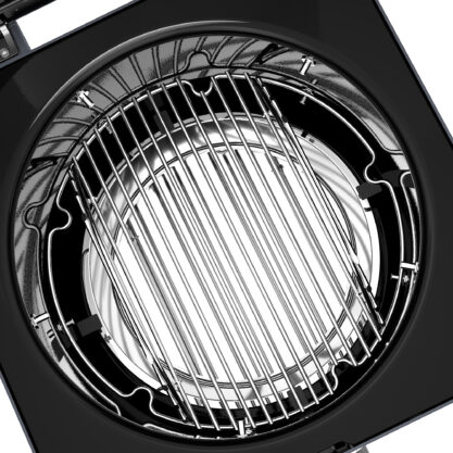 K1 Kamado Graphite interior grate left